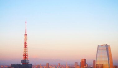 Sunrise over Tokyo Tower