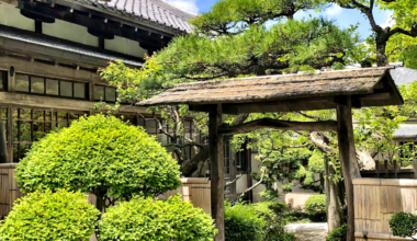 Gateway entrance to the tea house at Chusonji Temple, Hiraizumi, Iwate Prefecture [OC]