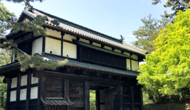 The Ninomaru South Gate entrance to Hirosaki Castle, Hirosaki, Aomori Prefecture [OC]