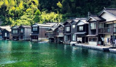 The funaya boathouses of Ine, northern Kyoto Prefecture [OC]