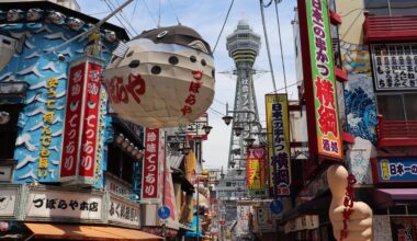 Had so much fun exploring the weird and wonderful market streets around Tsūtenkaku! Shinsekai district, Osaka. [OC]