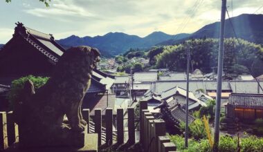 On top of Uda City in Nara.