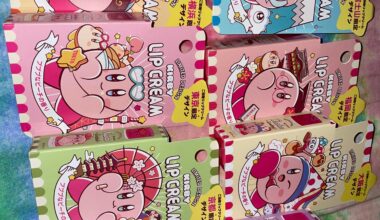 I bought the whole collection Japanese Kirby lip balm featuring different Japanese prefectures !