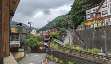 From Hakone Yuumoto station towards Tonosawa station. July, 2022.