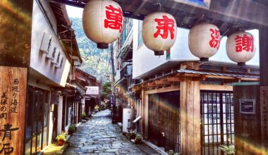 Sun dappled cobbled street in Mihonoseki, Shimane [OC]