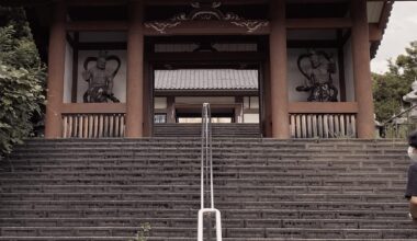 This partially abandoned temple in Ishikawa.