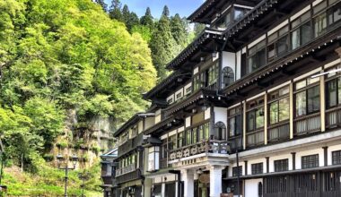 Striking architecture and design of Notoya Ryokan, Ginzan Onsen, Yamagata [OC]