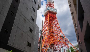 Not-so common view of Tokyo Tower