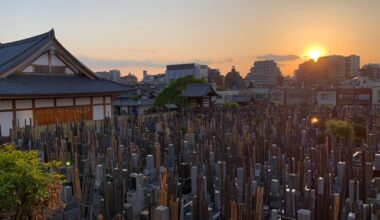 Sunset over Yanaka, Tokyo