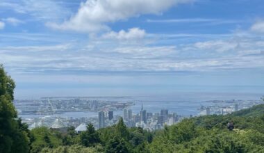 View from Nunobiki Herb Garden overlooking Kobe