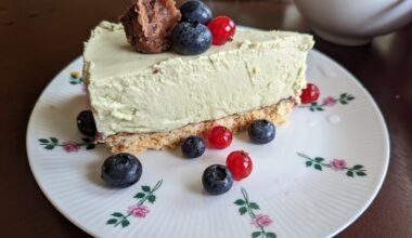 Matcha Cheesecake with Anko