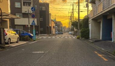 A Saitama sunset on a lazy Sunday