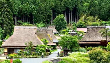 Thatched houses of Kayabuki no Sato, Miyama, Kyoto [OC]