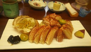 Steamed Hokkaido Horsehair Crab, Taipei, Taiwan.