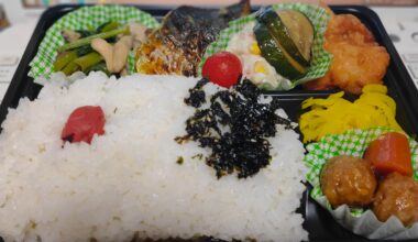 Today's Bento. Spanish mackerel grilled in saikyo Miso.