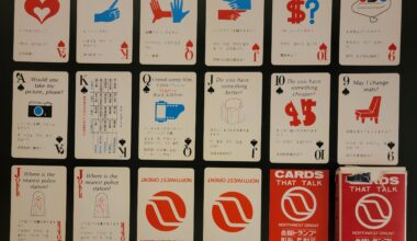 Northwest Orient Air Lines phrase conversion playing cards