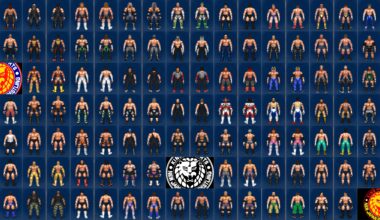 I made a collage of every NJPW edit I made in Fire Pro and it's fun to look at