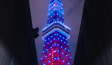 Secret view of Tokyo Tower