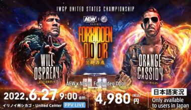 Pretty disappointed with the Will Ospreay match announced for Forbidden Door (they couldn’t throw in Yano for a triple threat?), but… it’s a marquee singles match for a major title, he’ll get over HUGE with the crowd (cause he’s one of the best in the world), and he’ll go over.