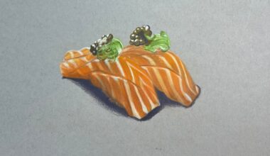 Felt hungry drew sushi.