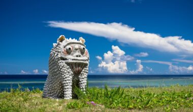 Shisa guarding over Iheyajima [OC]