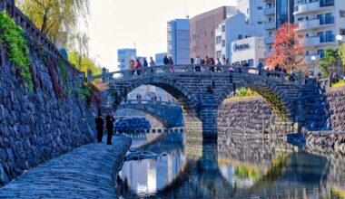 Spectacles Bridge, Nagasaki [oc]