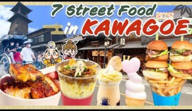 Japanese Street Food Tour in Kawagoe! Saitama Japan