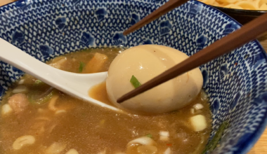 Ajitama ramen egg pop at Hama Momiji in Yokohama