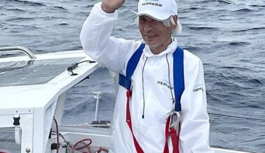 Solo voyager Horie, 83, passes Hawaii 3 weeks into Pacific trip