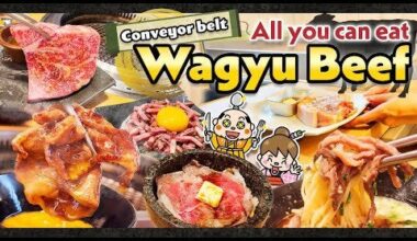 All you can eat wagyu beef! Conveyor belt yakiniku restaurant! Japan