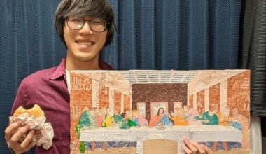 Japanese Man Recreates The Last Supper out of McDonald’s Wrappers