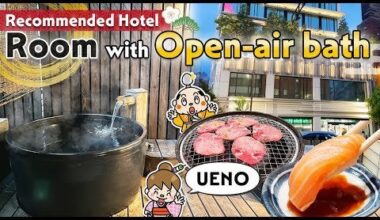 Review of Japanese Hotel with an open air bath in Ueno, Tokyo!