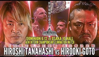 Promo video for Goto vs Tanahashi & the AEW Interim Title picture (w/EN subs)