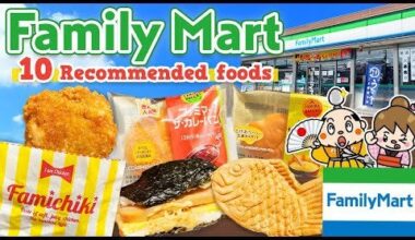 Family Mart! Japanese convenience store / 10 foods taste test