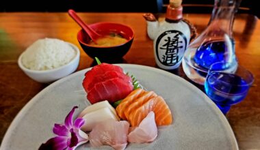 My local spot. $14 Sashimi lunch.