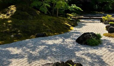 Karesansui 'river' at Entsuin Temple, Matsushima, Miyagi Prefecture [OC]