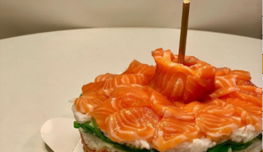 Special Salmon Sushi Cake