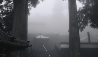 Foggy mountain shrine - Kongoshoji, Ise, Mie [OC]