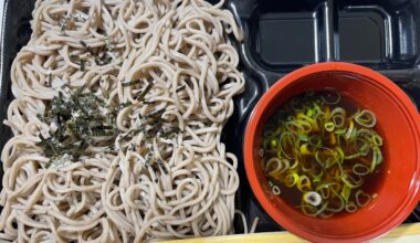 On such a hot day, nothing beats zaru soba!