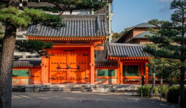 Sanjūsangen-dō Buddhist temple door in Kyoto