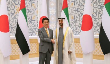 Our President Sheikh Mohamed bin Zayed expressed our sadness to learn about the death of our dear friend Abe Shinzo who served his nation with honour and contributed to strengthening the fruitful relations between the UAE and Japan. 🙏