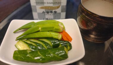 Japanese traditional pickles. Nukaduke