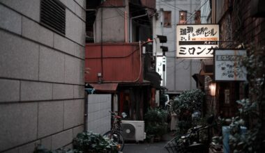 An alley in Tokyo(Kanda, Chiyoda-ku), Japan