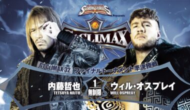 [G1 Climax 32 Spoilers] Tonight's #G1CLIMAX32 semifinals card is SET!