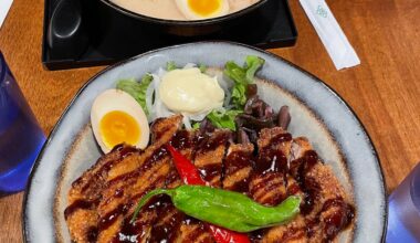 Chicken katsu and ramen