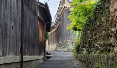 Old part of town in Kashiba, Nara