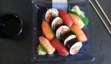 Had grocery store sushi for breakfast today