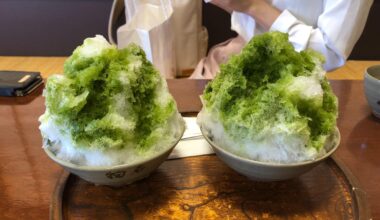 Japanese shave ice (kakigori)🍧