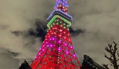 Tokyo Tower at night