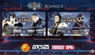 NJPW on AXS TV line up Thurs 10pm - G1 Climax 32 Round 2 Tanahashi/Naito & Cobb/Bad Luck Fale